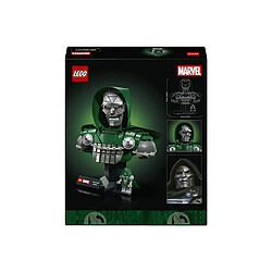LEGO Marvel 76345 Doctor Doom Bust - Capuche et cape métalliques - Yeux réalistes pas cher