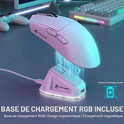 Acheter Attack Shark X11 Souris gaming sans fil avec station de charge magnétique RGB, connexion tri-mode, blanche