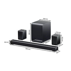 Avis Barre de son 5.1 630w bluetooth noir - S65K - TCL