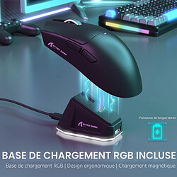 Acheter Attack Shark X11 Souris gaming sans fil avec station de charge magnétique RGB, connexion tri-mode, noire