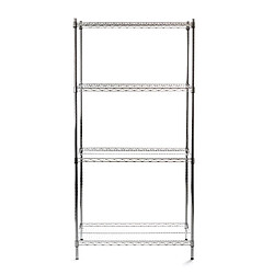 Avis Hendi Étagère de garde-manger pliable et perforée, 4 étagères x 125 kg