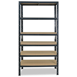 shelfplaza HOME 200x75x40 cm Étagère charges lourde en anthracite avec 6 étagères 145 kg par étagère pas cher