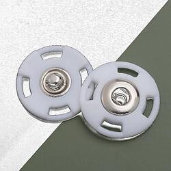 Avis INF Boutons-pression invisibles, 25 mm (10 pièces) White