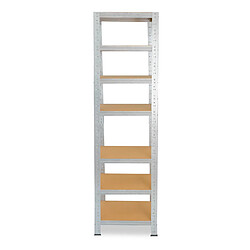 shelfplaza HOME 200x60x60 cm Étagère charges lourde en galvanisé avec 7 étagères 125 kg par étagère pas cher