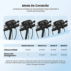 Acheter Trottinette Électrique iScooter W9Air, Moteur 800W, Batterie 48V 10Ah, 40km/h, Autonomie 30-40km, Pliable