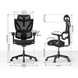 ACGAM CG-5245M Chaise Gaming Ergonomique avec Repose-Pieds Rétractable pas cher