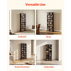 VEVOR KLDS-10 - Marron - 8 niveaux - 559x222x1295 mm pas cher