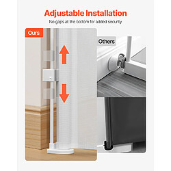 Avis VEVOR SH20.006BB-180CD - Blanc - Barrière rétractable 180x87 cm