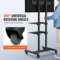Acheter VEVOR tc70 - Noir - 32-70 pouces - Hauteur réglable - VESA 100x100 à 600x400 mm