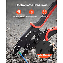Acheter VEVOR HSK-03BC - Pince à sertir 0,25-6 mm² - Mâchoires acier 45# - Poignée caoutchouc