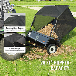 Acheter VEVOR TC5001F - Noir - 127 cm - 736 L - Hauteur réglable
