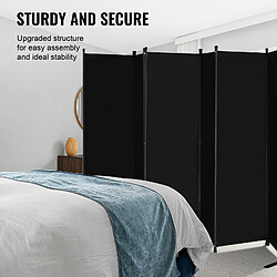 Acheter VEVOR PFSSTBHS10 - Noir - Paravent 6 panneaux - 311 x 180,5 cm - Pliable - Tissu Oxford