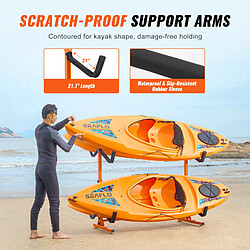 Acheter VEVOR Y08006-D4 - Capacité 4 kayaks - Charge 99,88 kg - Acier Q235B - Largeur réglable 1230-1825 mm