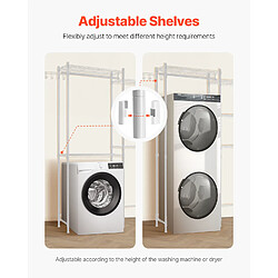 Acheter VEVOR TZ-HA005 - White - Étagère 5 niveaux pour lave-linge/sèche-linge