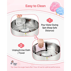 VEVOR MHTJXM01HC - Rose - 1000 W - Bol inox 38 cm - 105 g de capacité. pas cher