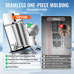 Avis VEVOR k8626A - 2,25 gal (8,5 L) - Inox 304 - 2 filtres charbon+céramique - Robinet et support