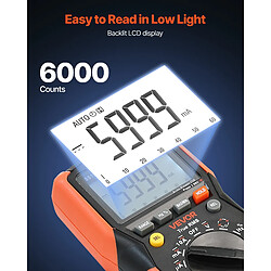 Avis VEVOR SS100 - Multimètre numérique TRMS 6000 points