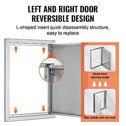 Acheter VEVOR Porte d’accès 432x610 mm - Gris inox