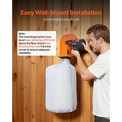 VEVOR DC100M - 79,5 L - 1 HP - 560 CFM - Filtration 2,5 microns pas cher