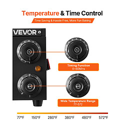 Acheter VEVOR PSL-12-EU - Noir - 30,5 cm - 1450 W - Température 25-300 °C - Minuterie 0-60 min - Grille incluse