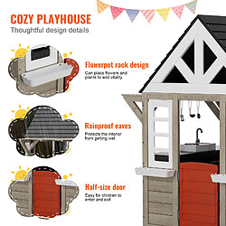 Avis VEVOR TLG91001 - Brown - Maisonnette de jeu extérieure