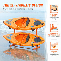 Avis VEVOR Y08006-D2 - Capacité 2 kayaks - 79,45 kg - Largeur réglable 1230-1825 mm