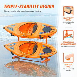 Avis VEVOR Y08006-D4 - Capacité 4 kayaks - Charge 99,88 kg - Acier Q235B - Largeur réglable 1230-1825 mm