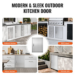 VEVOR B019D - acier inoxydable argenté - 508x686x46 mm pas cher