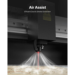 VEVOR SH-530 - Graveur Laser CO2 55 W 500x300 mm - Autofocus 16 MP - Axe rotatif - USB/Wi-Fi - LightBurn/RDWorks pas cher