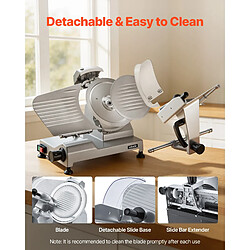 VEVOR SY-250A - silver - 240 W - Lame 250 mm - Épaisseur réglable 0-12 mm - Affûteur intégré - Aluminium. pas cher