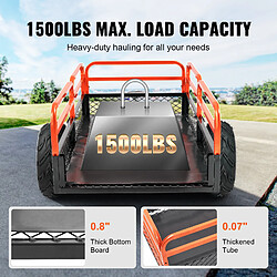 Avis VEVOR TC4268 - Noir/Orange - 0,4 m³ - Capacité 680 kg