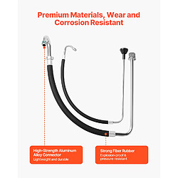 Avis VEVOR ZT-30 - Ensemble 2 tuyaux aspiration et conduite de reflux - Alliage d’aluminium et caoutchouc - 48 bar - Airless - Installation sans outil