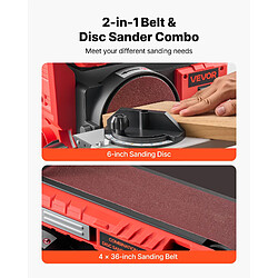 Avis VEVOR BSH1510C - Ponceuse à bande et à disque 400 W