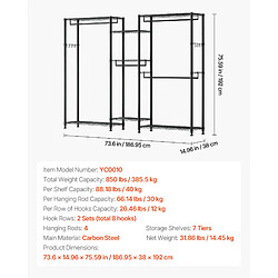 Avis VEVOR YC0010 - Noir - Capacité 385,5 kg