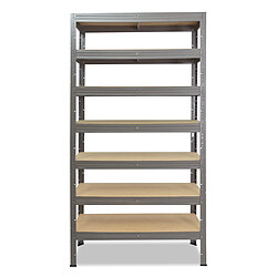 shelfplaza PRO 200x70x40 cm Étagère charges lourde en gris avec 7 étagères 142 kg par étagère pas cher
