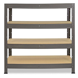 Acheter shelfplaza PRO 90x100x60 cm Étagère charges lourde en gris avec 4 étagères 200 kg par étagère