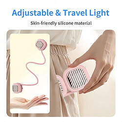 Avis ByteLike Ventilateur de cou rose portable double flux