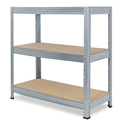 shelfplaza PRO 100x120x50 cm Étagère charges lourde en galvanisé avec 3 étagères 200 kg par étagère pas cher
