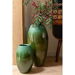 Acheter Paris Prix Vase Design en Céramique Verde 70cm Vert Foncé