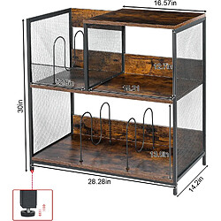 ByteLike Meuble vinyles style industriel rétro pas cher
