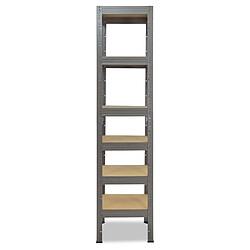 shelfplaza PRO 200x50x50 cm Étagère charges lourde en gris avec 6 étagères 166 kg par étagère pas cher