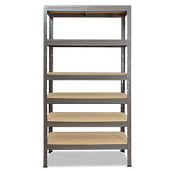 shelfplaza PRO 230x110x45 cm Étagère charges lourde en gris avec 6 étagères 166 kg par étagère pas cher