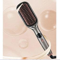 Avis INF Brosse Lissante Électrique à Ions Négatifs 2-en-1 avec Température Réglable Grey