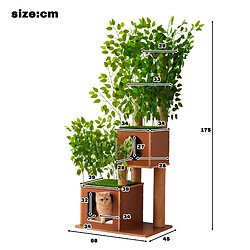 Acheter HOMAIRE Arbre à chat MDF vert 68 x 45 x 175 cm