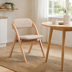 Avis MIVRAY Lot de 2 chaises pliantes rembourrées en bois, kaki