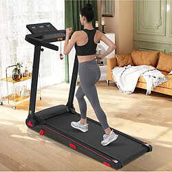 Avis MIVRAY Tapis de course pliable 3,0 PS, inclinaison 8 %, 14 km/h, noir