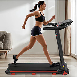 MIVRAY Laufband pliable pour maison, 8 % d'inclinaison, 14 km/h, noir pas cher