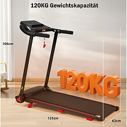 Acheter MIVRAY Laufband pliable pour maison, 8 % d'inclinaison, 14 km/h, noir