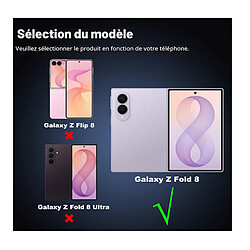 Acheter Htdmobiles Coque pour Samsung Galaxy Z Fold 8 - housse etui rigide 360 integrale avant et arriere - TRANSPARENT