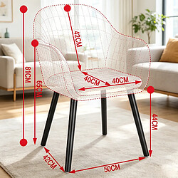 Acheter MIVRAY Lot de 2 chaises de salle à manger en velours gris foncé, avec accoudoirs